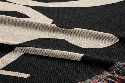 Je T'adore couple Woven Cotton Throw Blanket – Limited Edition