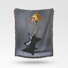 Artistic Woven Cotton Throw Blanket | Design Vesna Makarov