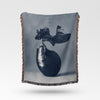 Artistic Woven Cotton Throw Blanket | Design Vesna Makarov