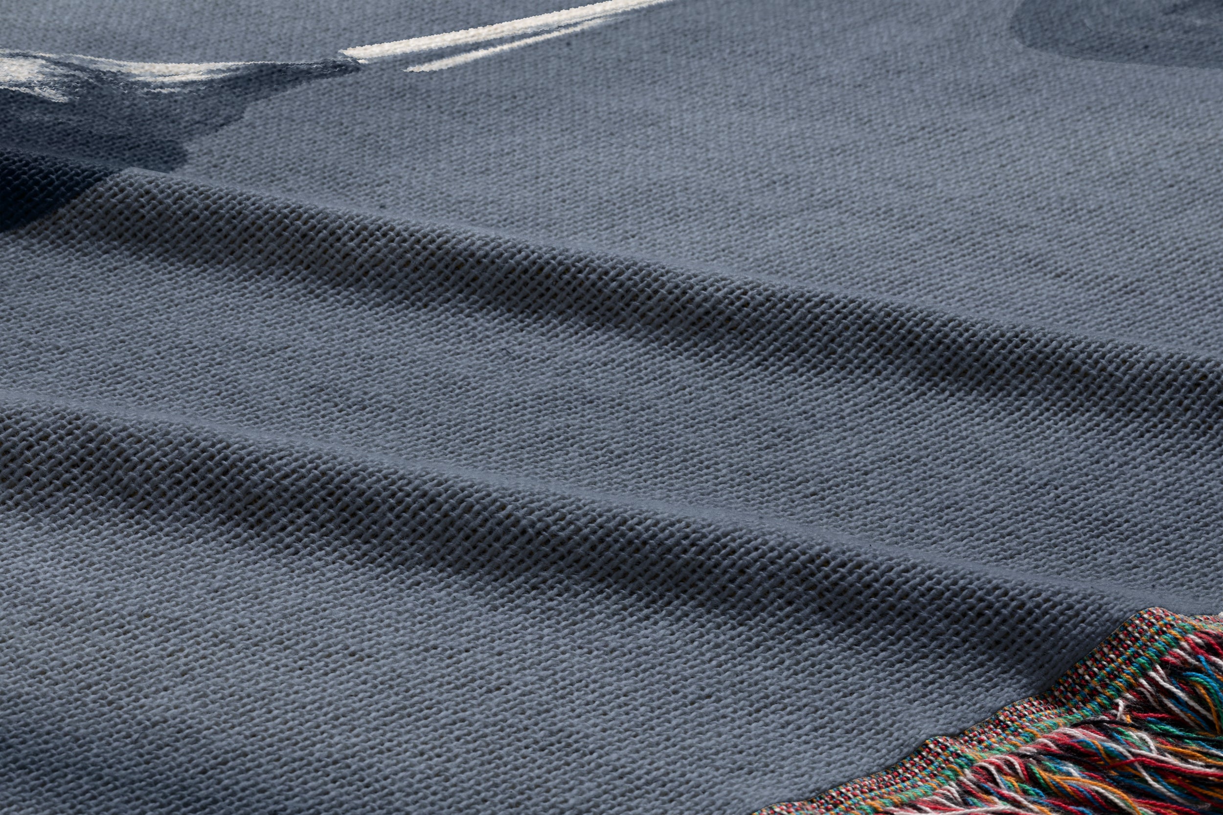 Artistic Woven Cotton Throw Blanket | Design Vesna Makarov