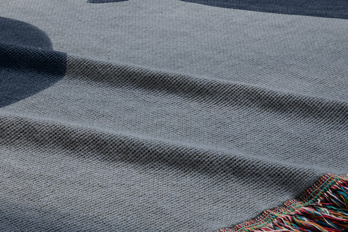 Artistic Woven Cotton Throw Blanket | Design Vesna Makarov