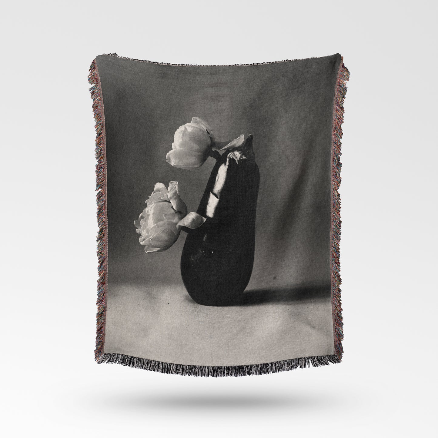 Artistic Woven Cotton Throw Blanket | Design Vesna Makarov