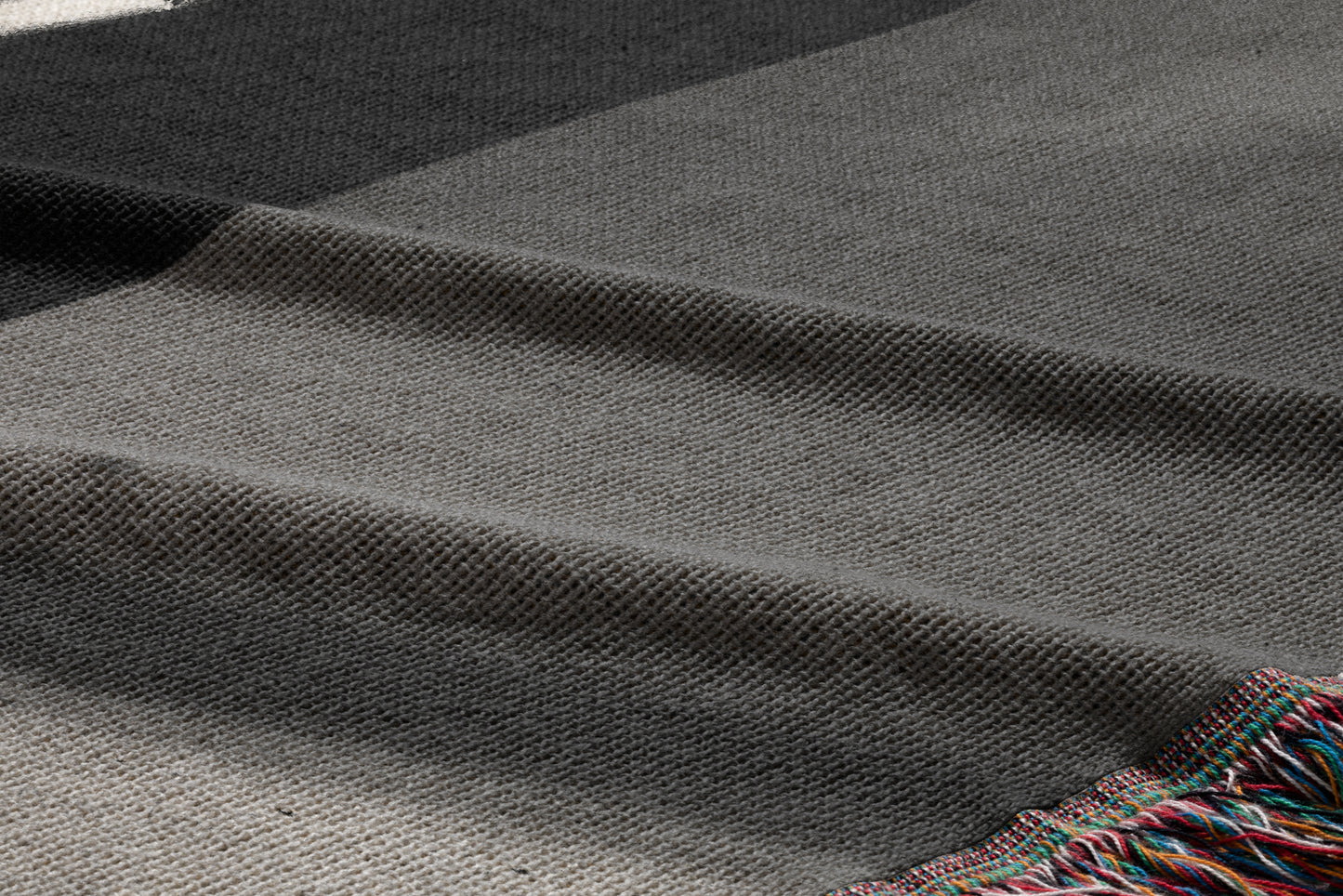 Artistic Woven Cotton Throw Blanket | Design Vesna Makarov