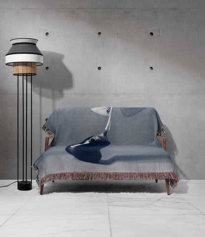 Artistic Woven Cotton Throw Blanket | Design Vesna Makarov